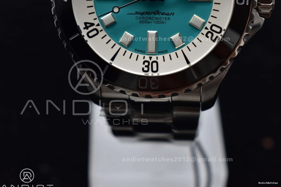 44 on A Bracelet Automatic Blue 1:1 Best Versatile Edition SS Tiffany SuperOcean TF Dial 480 1103